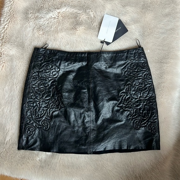 🖤NWT🖤 Women’s Zara black leather miniskirt - Picture 4 of 12